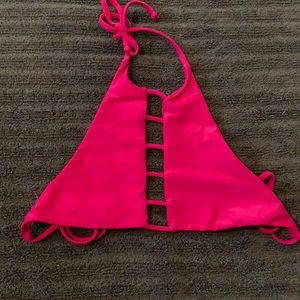 Pink bathing suit top